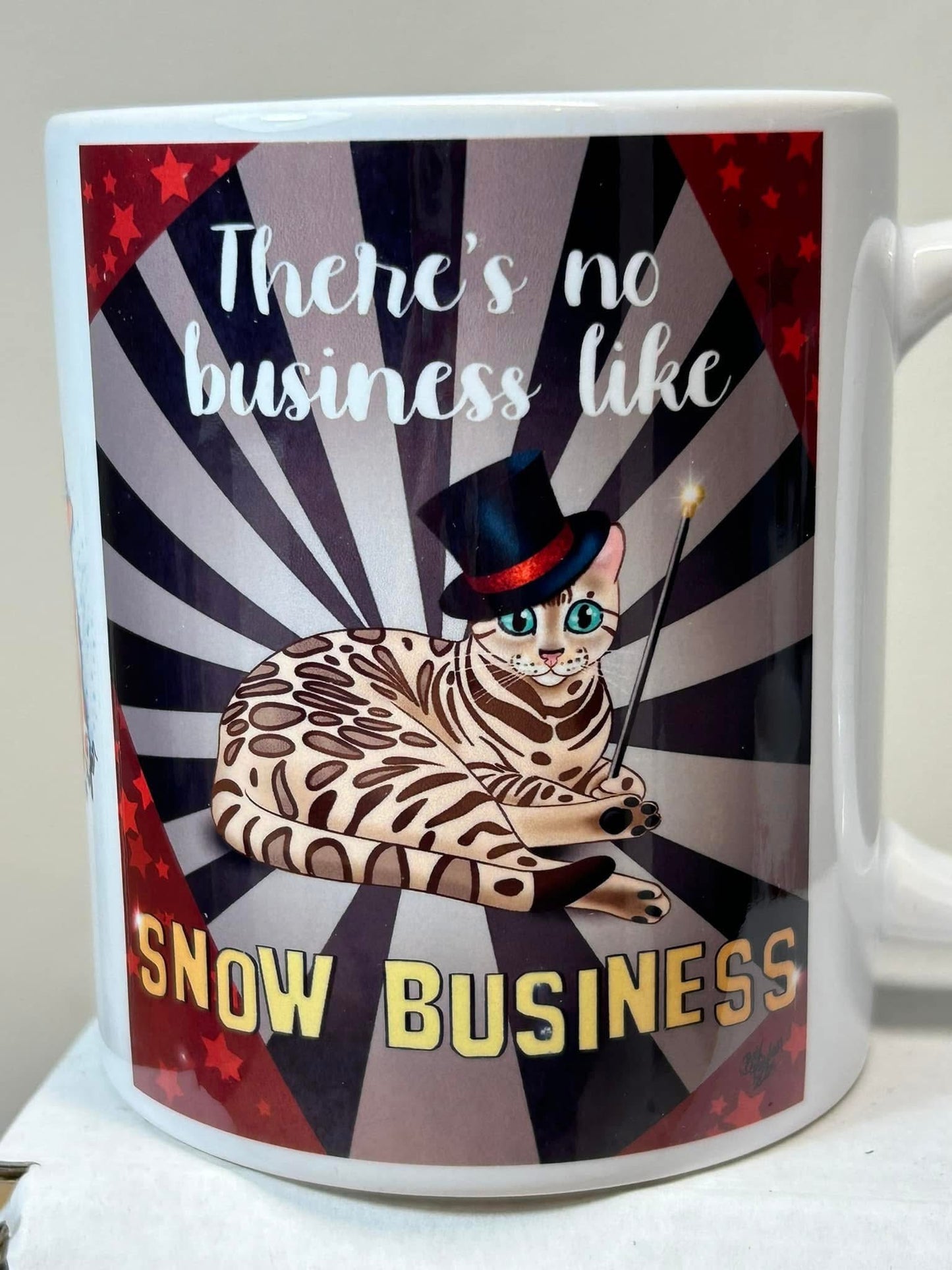 11oz Spotty Paws “ Snow business mug”.