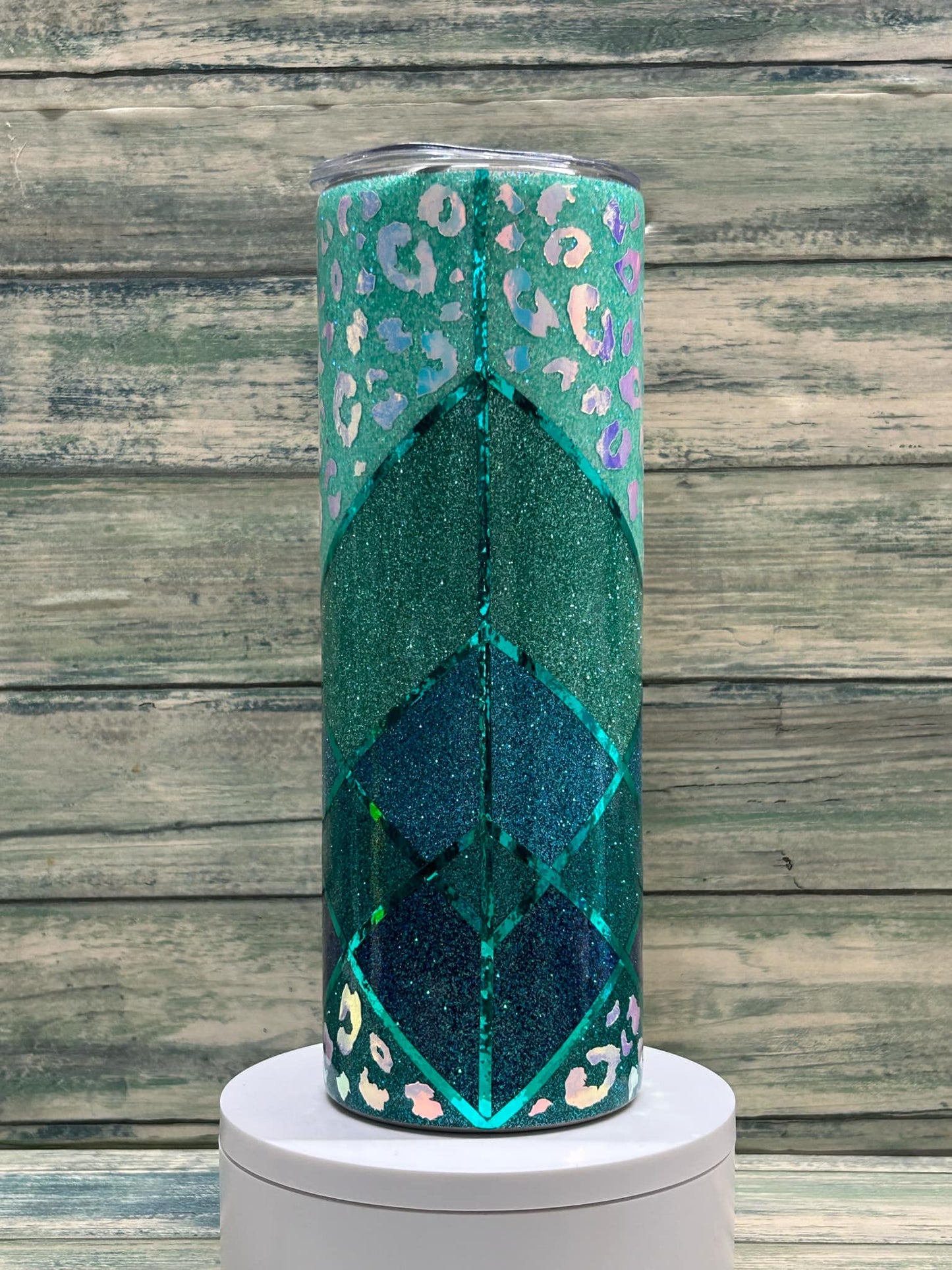 Beautiful Emerald 20oz Stainless steel tumbler.