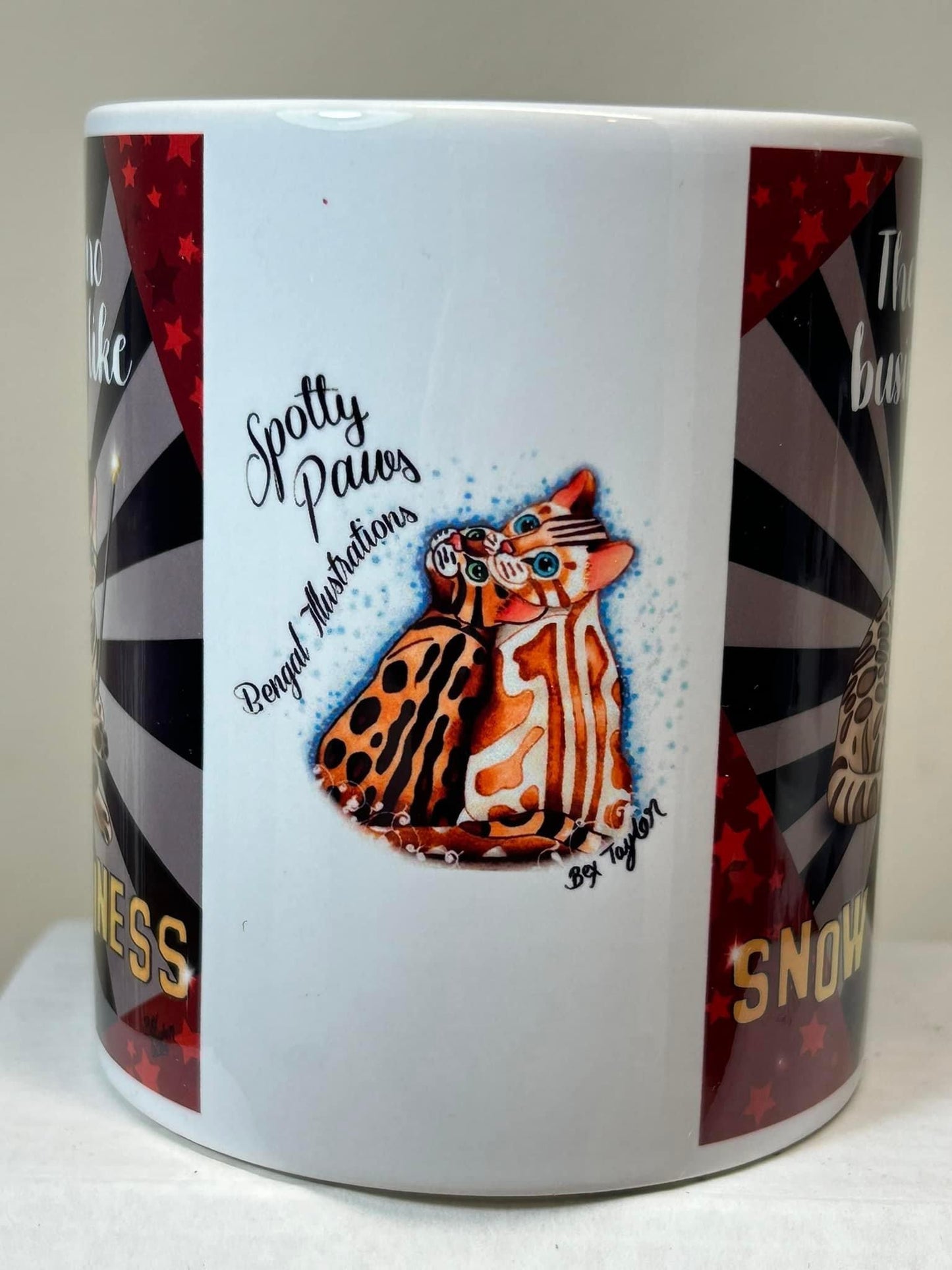 11oz Spotty Paws “ Snow business mug”.