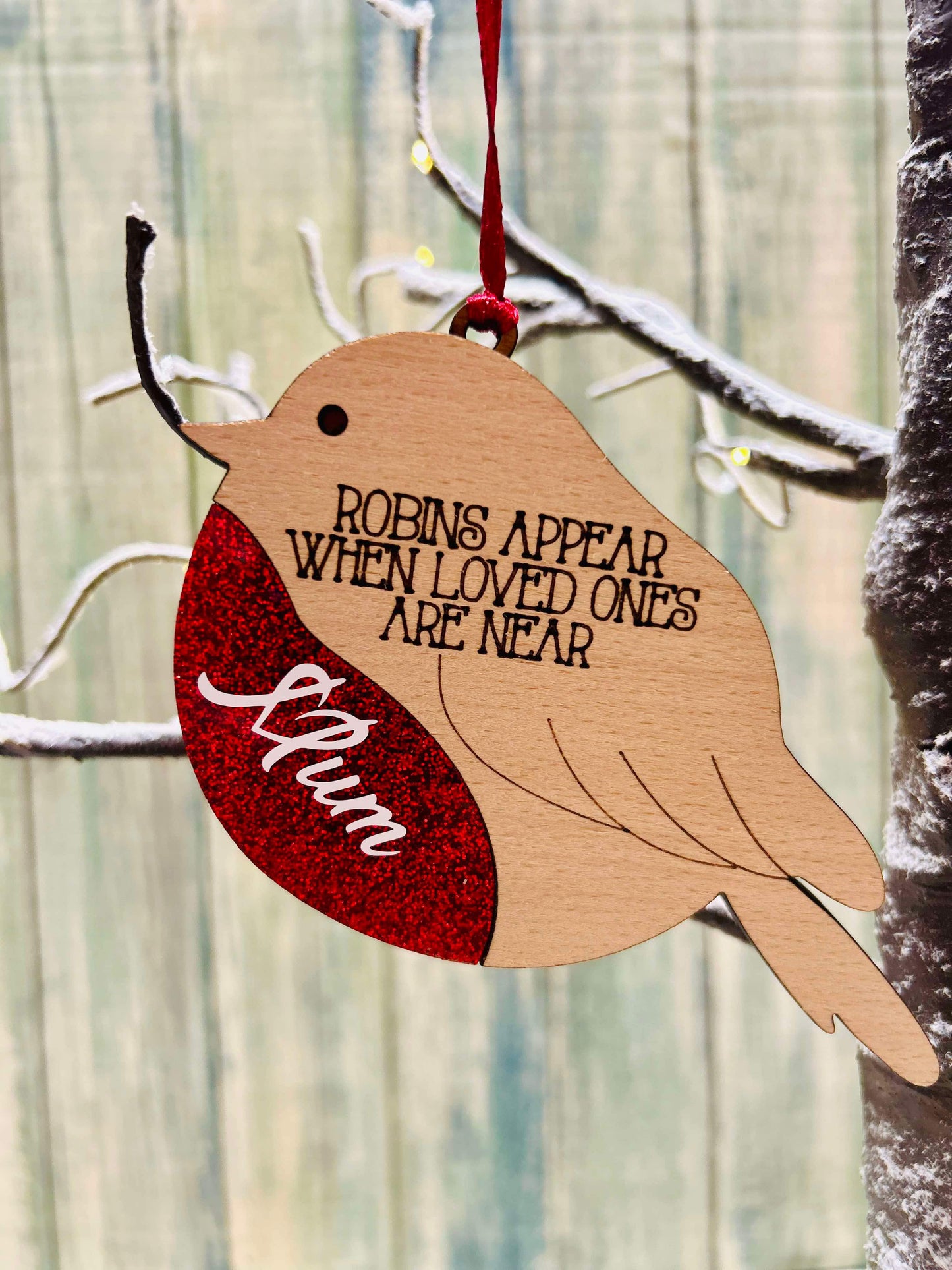 Personalised Christmas Memory Robins