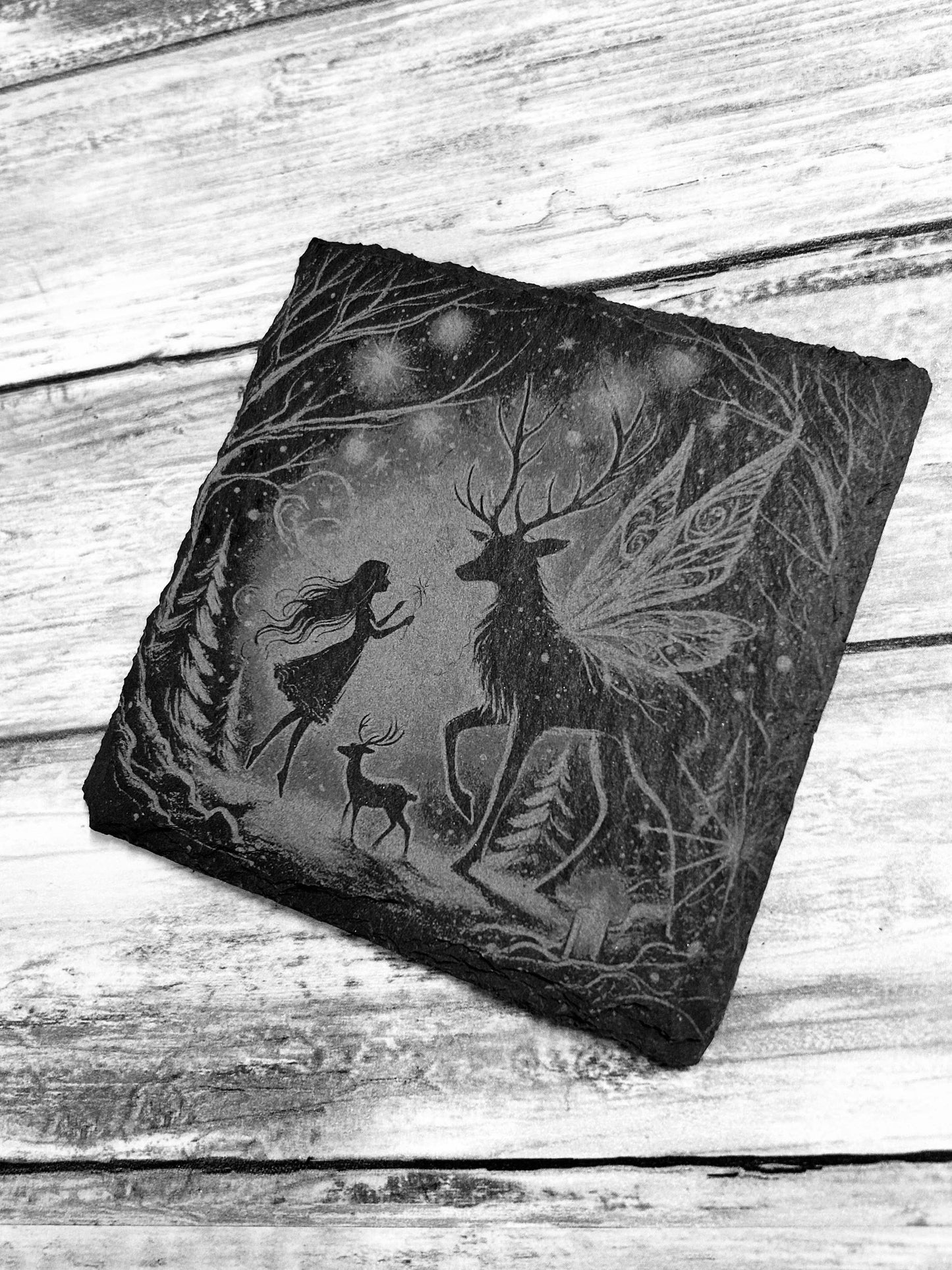 Single Slate Coasters of various designs.