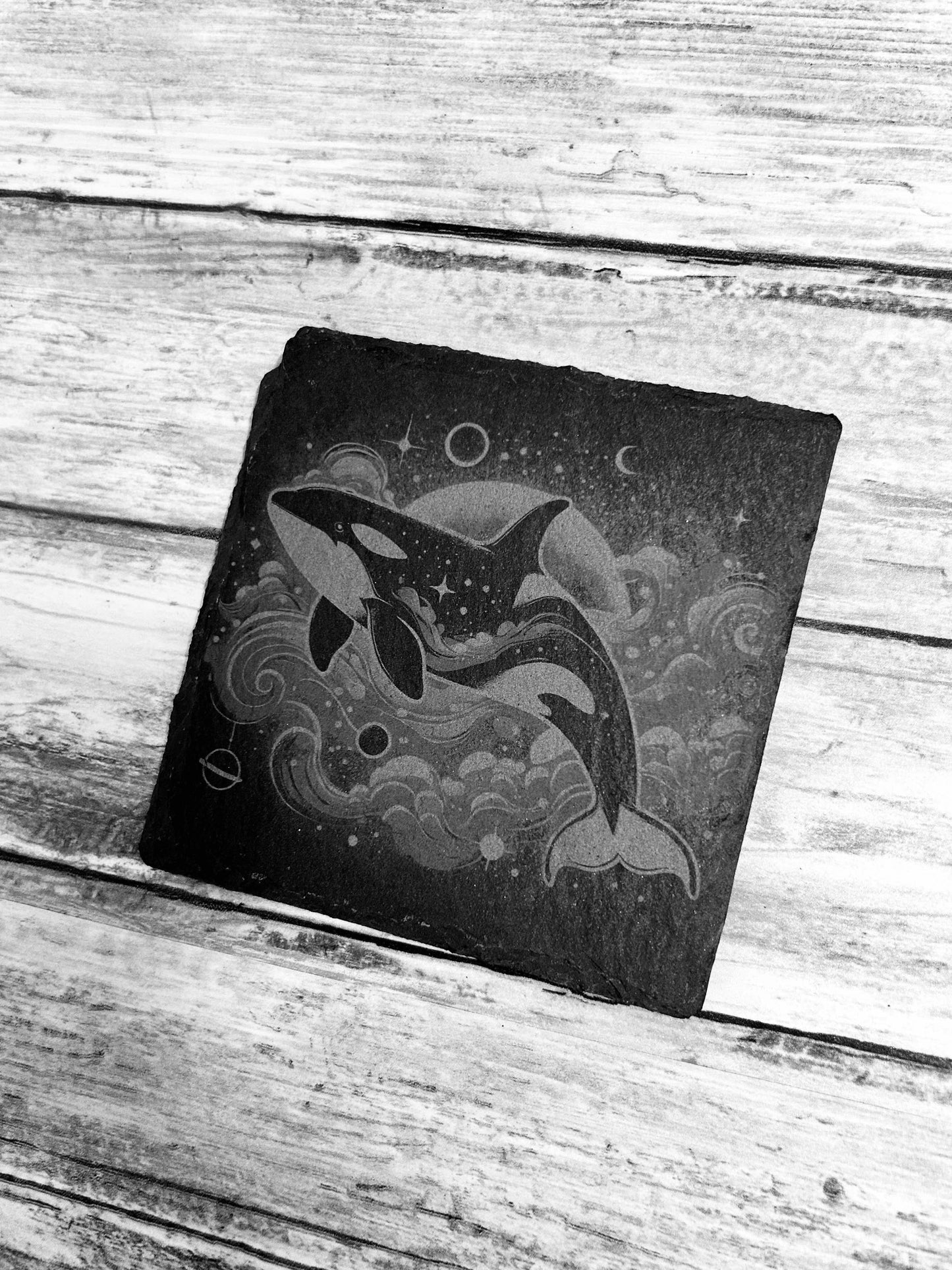 Single Slate Coasters of various designs.