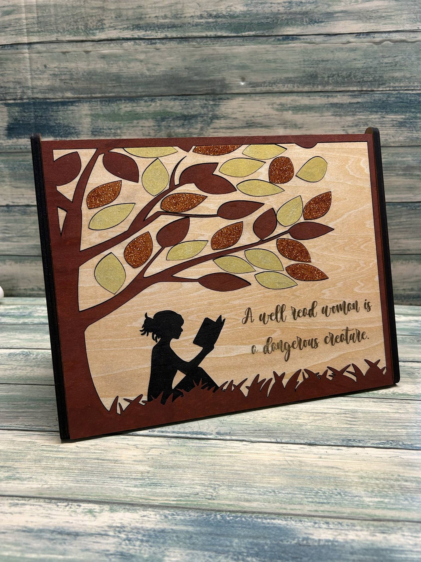 Wooden hand crafted Book/page holder.