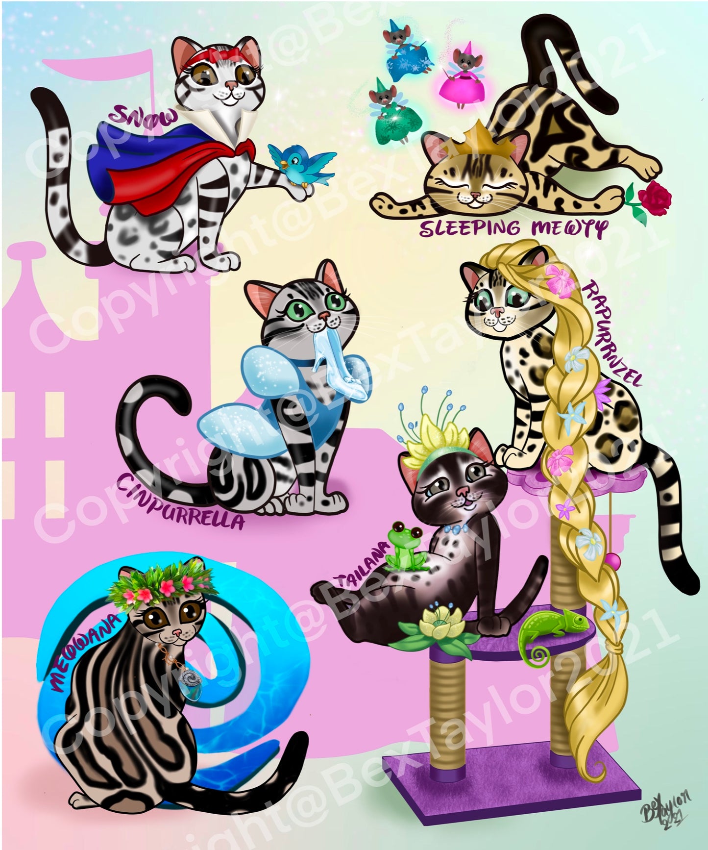 “Bengal princesses” limited edition Art prints.