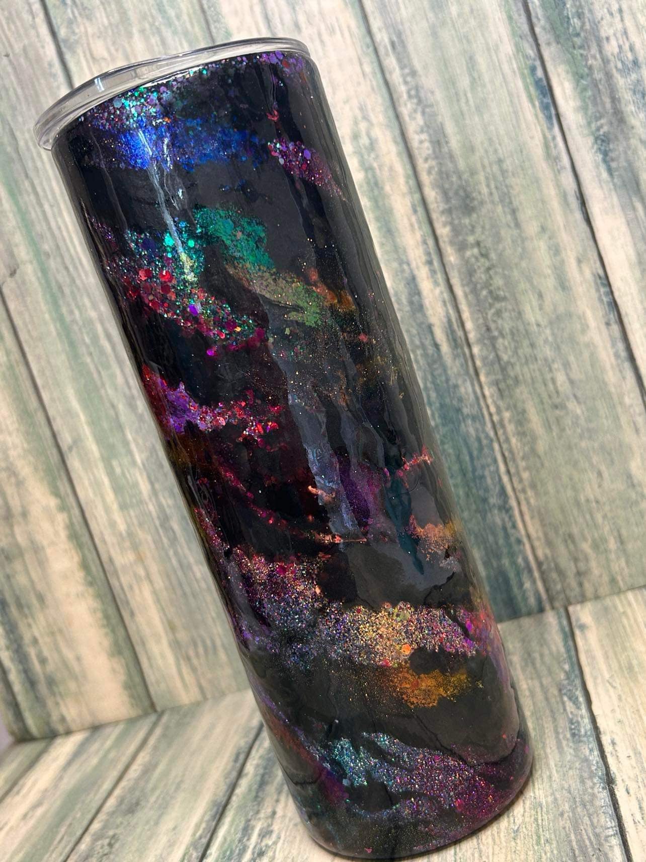 20oz Celestial Black opal tumbler