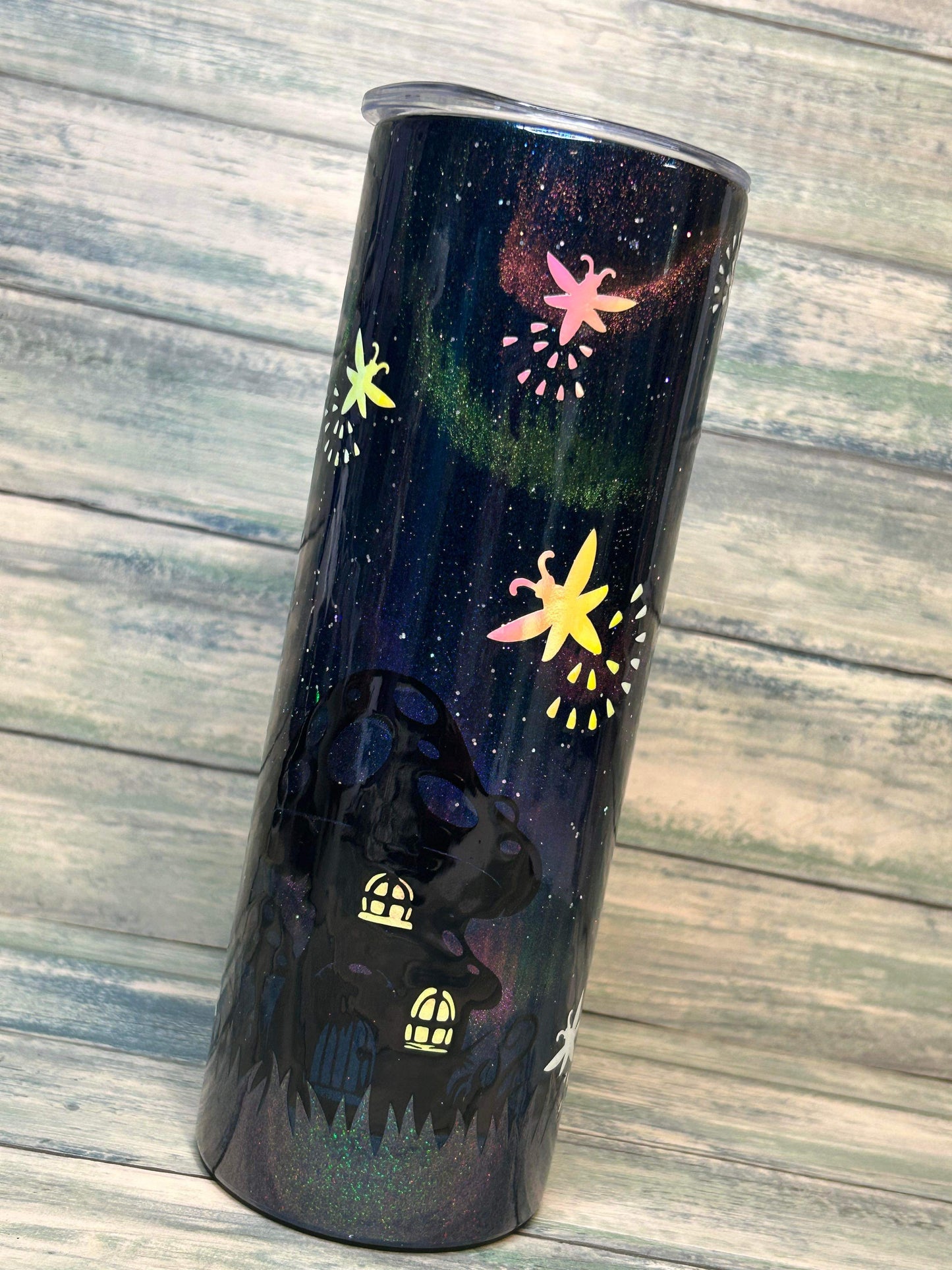 Fireflies and Starry skies glow in the dark 20oz tumbler