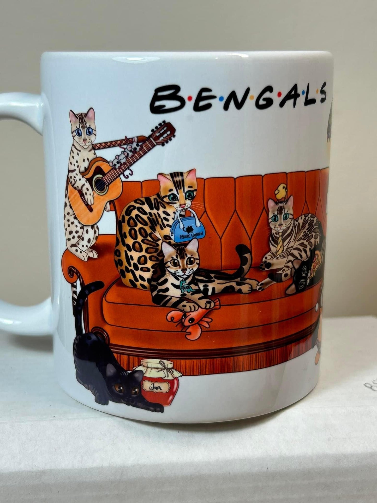 B.E.N.G.A.L.S 11oz Spotty Paws mug