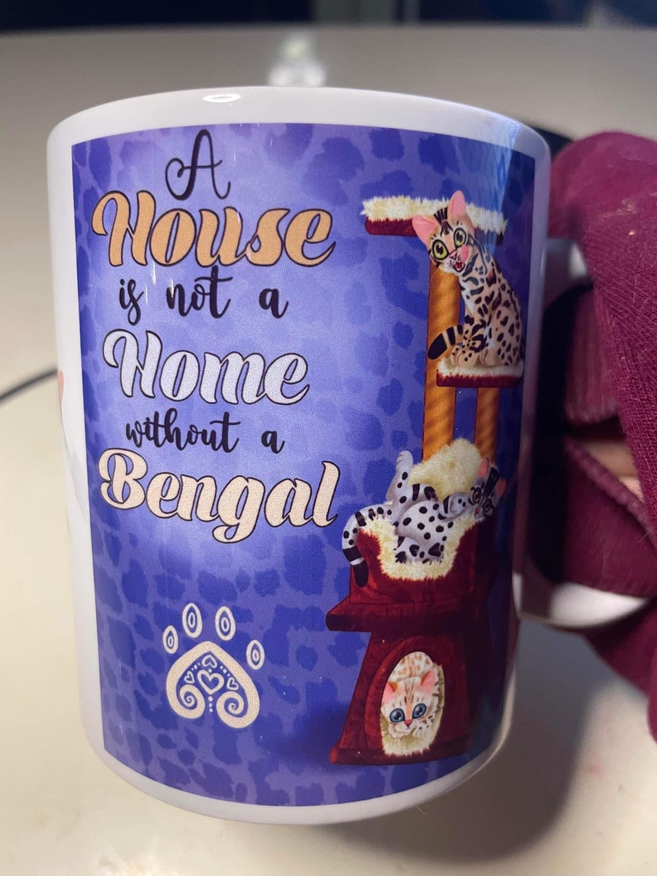 “A House is not a home” 11oz Spotty Paws mug