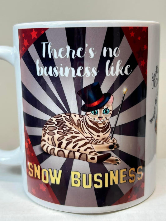 11oz Spotty Paws “ Snow business mug”.