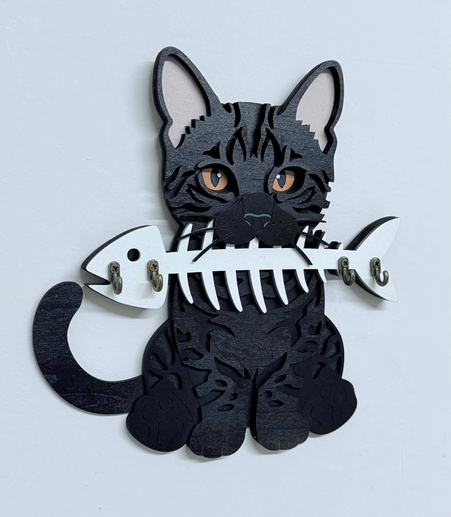 Bengal kitten key holder.