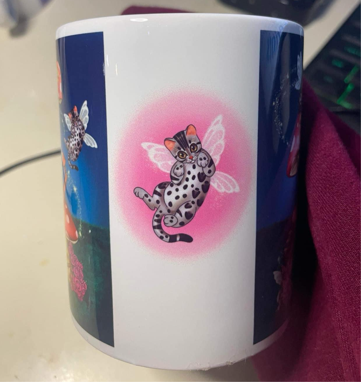 Spotty Paws Bengal Fairyland 11oz mug.
