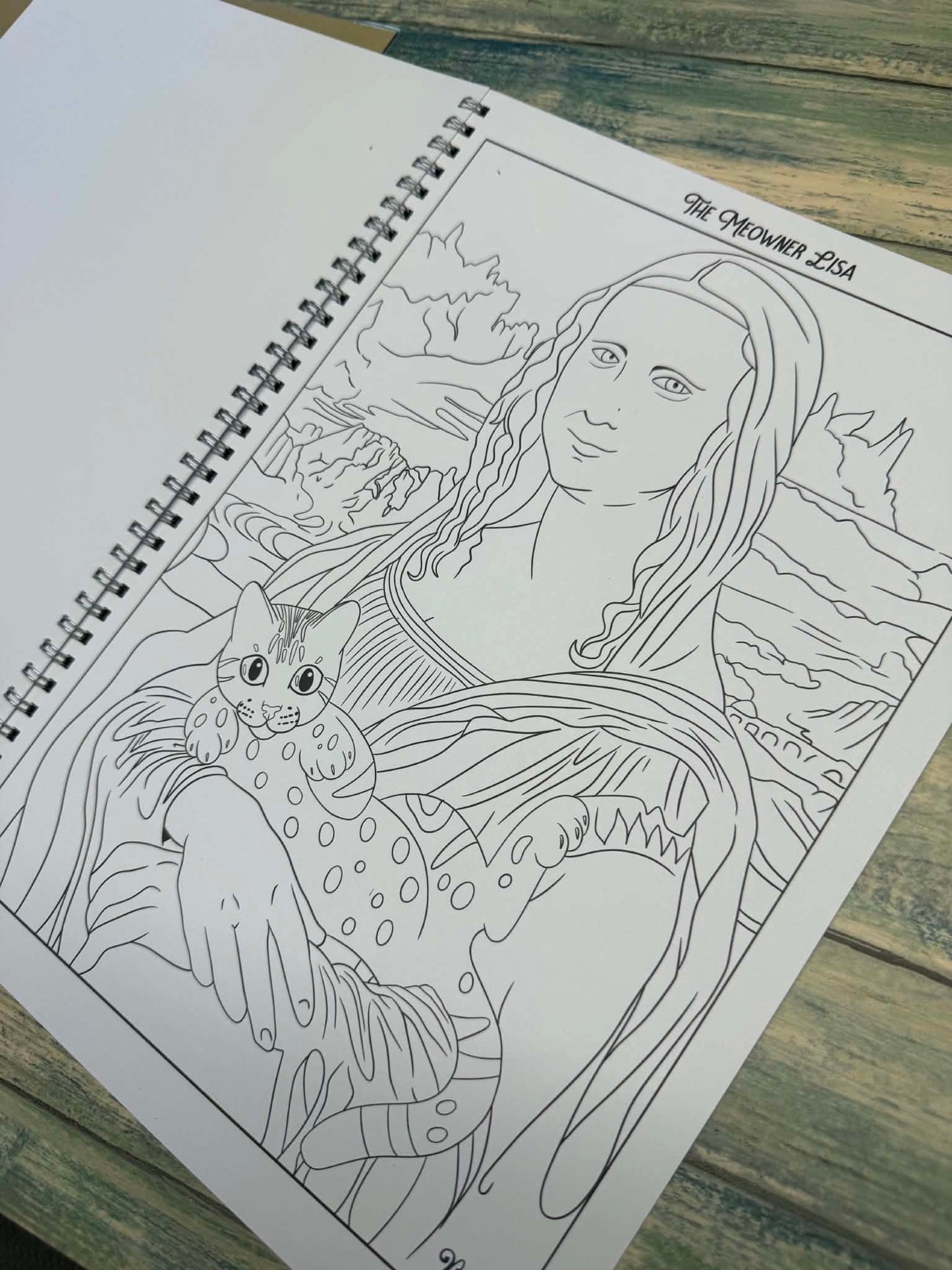 Spotty Paws Bengal cat colouring book
