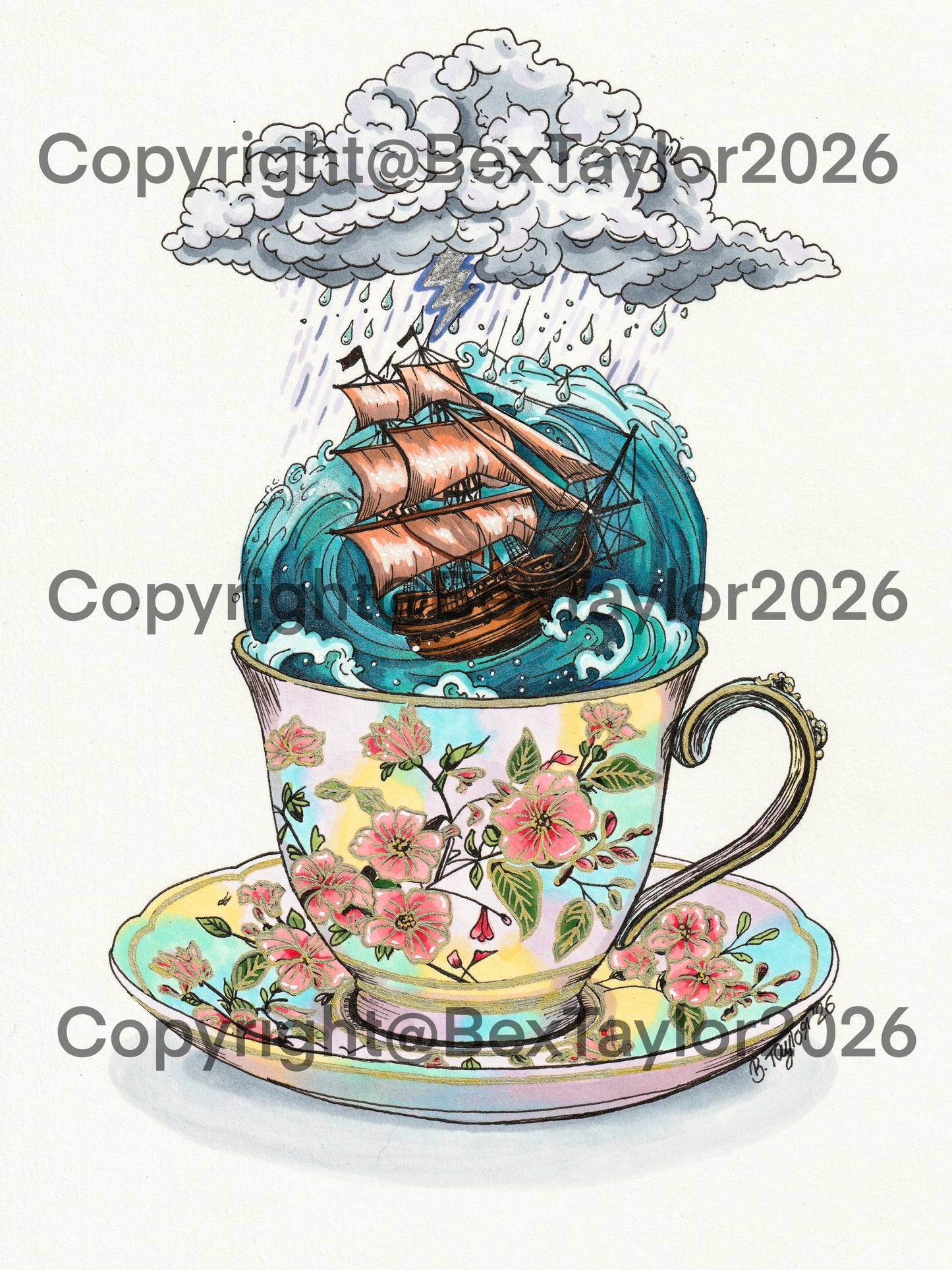 “Storm in a teacup” Limited edition Art print