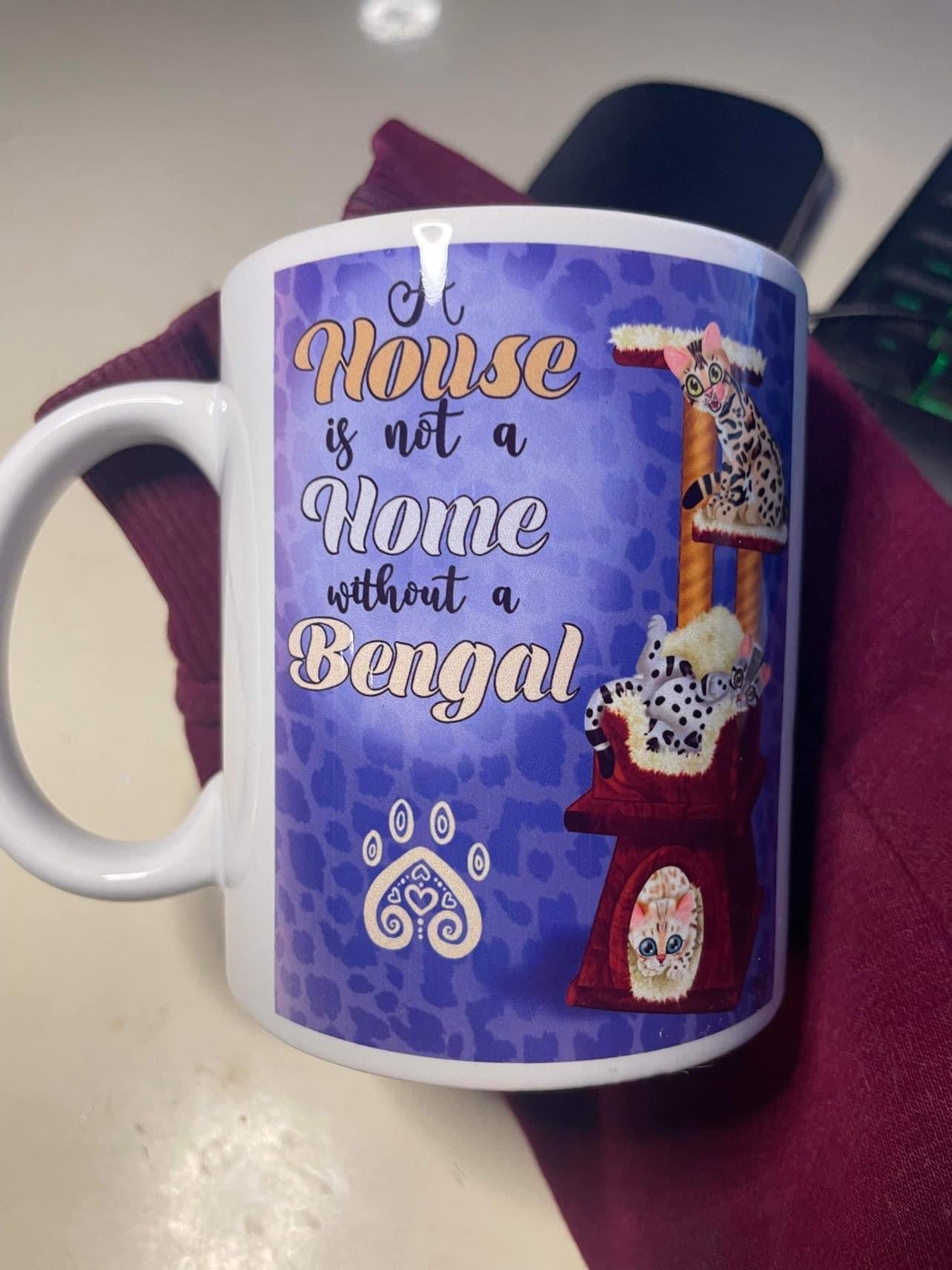 “A House is not a home” 11oz Spotty Paws mug