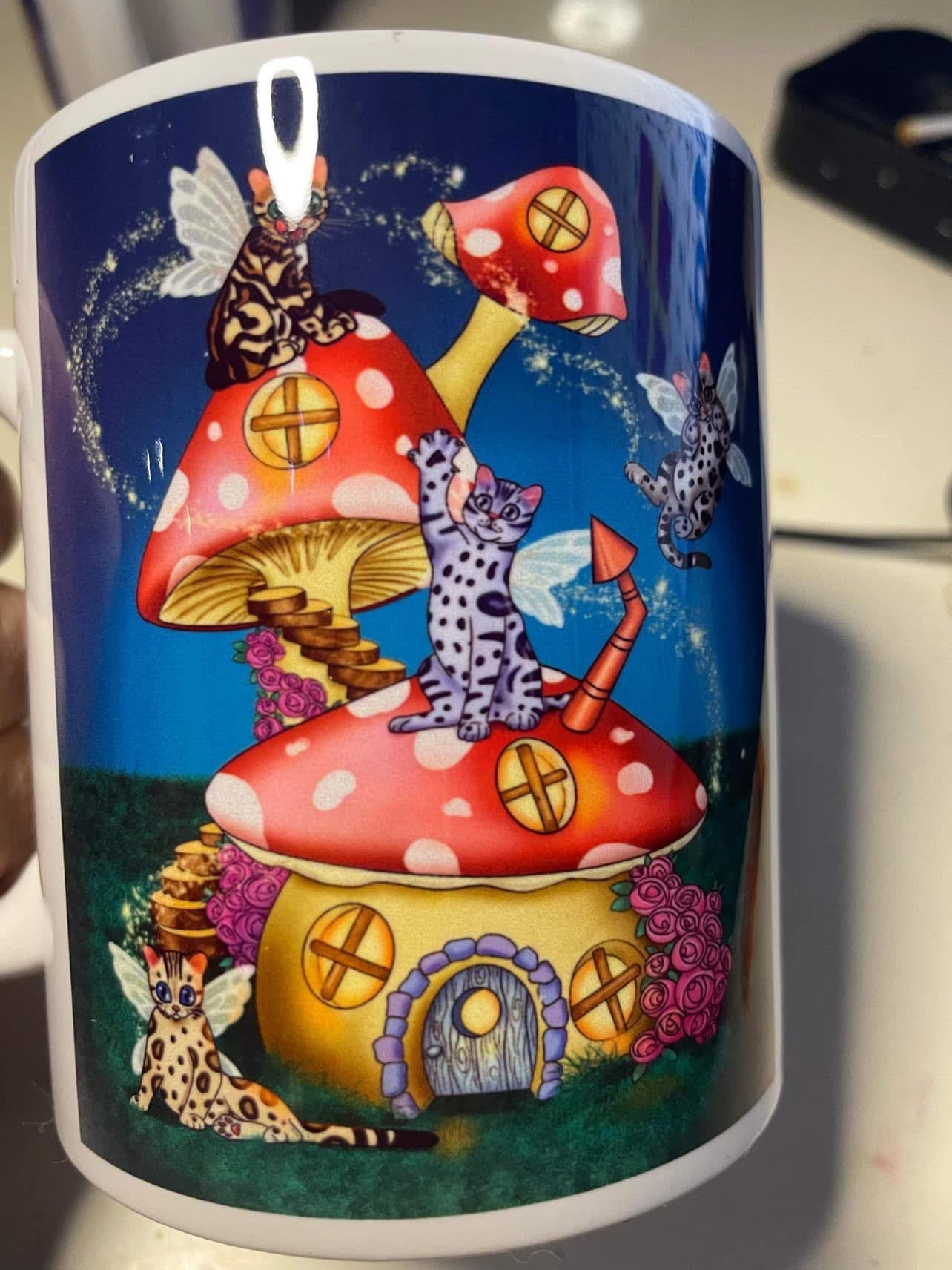 Spotty Paws Bengal Fairyland 11oz mug.