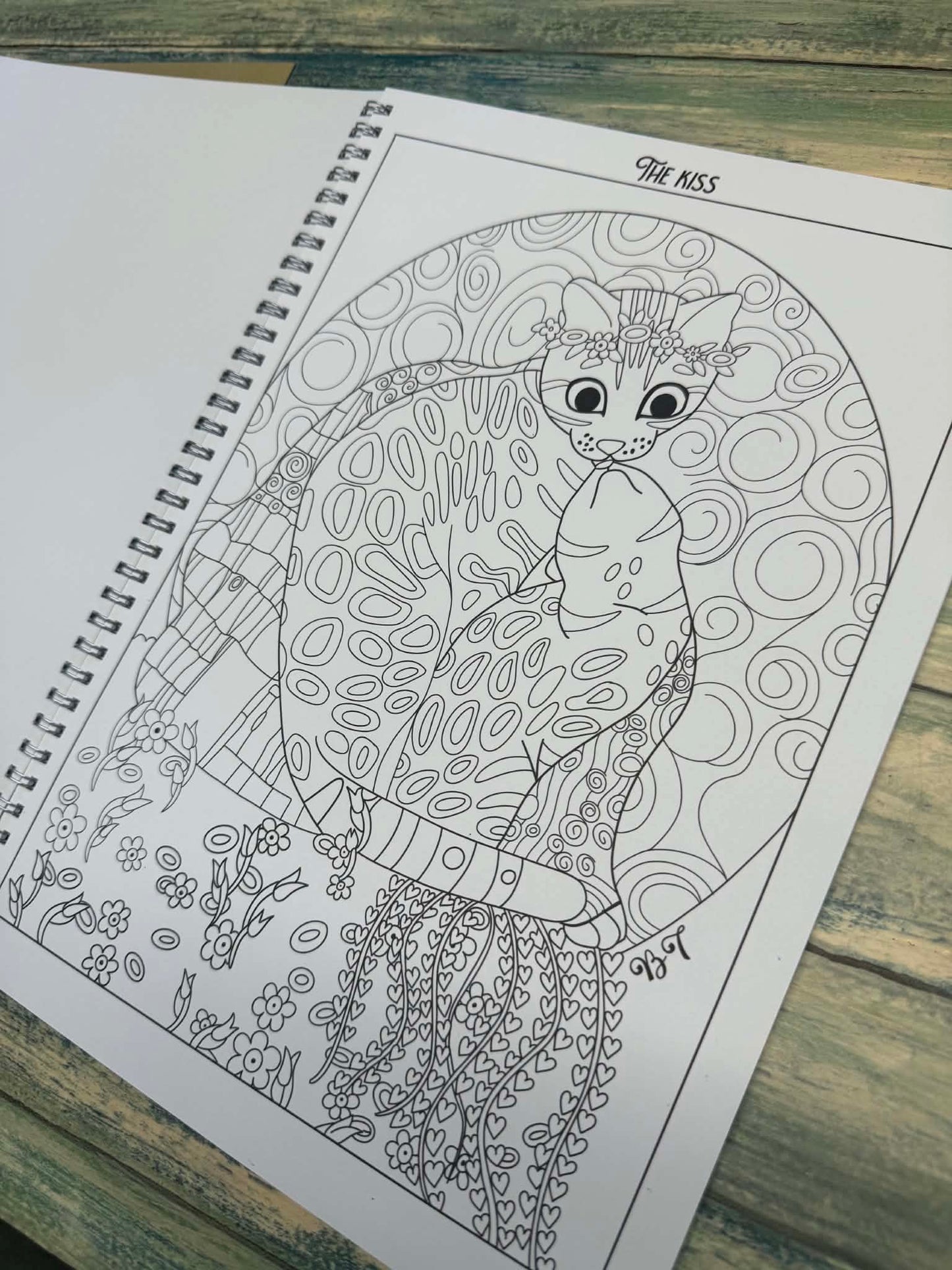 Spotty Paws Bengal cat colouring book
