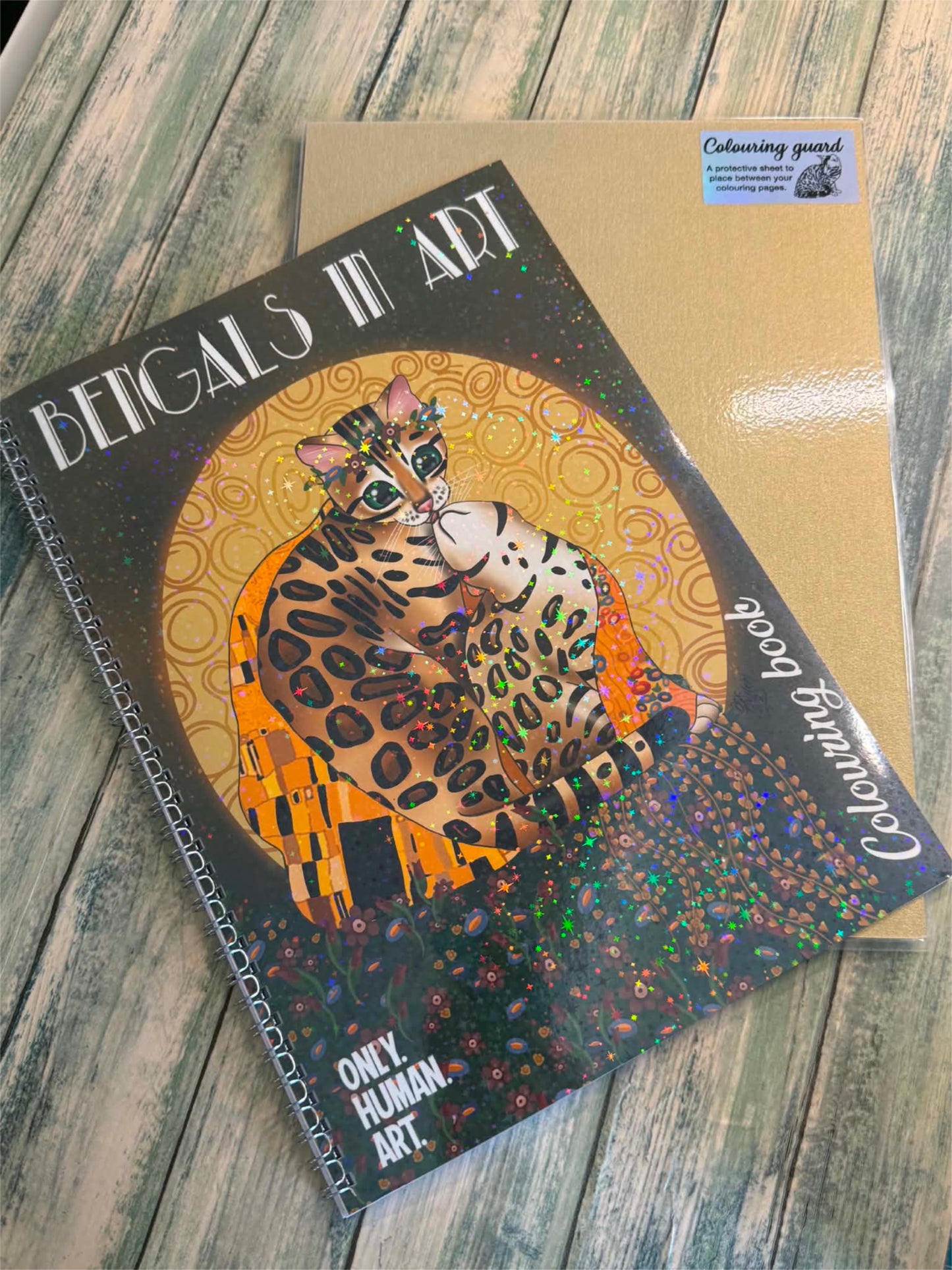 Spotty Paws Bengal cat colouring book