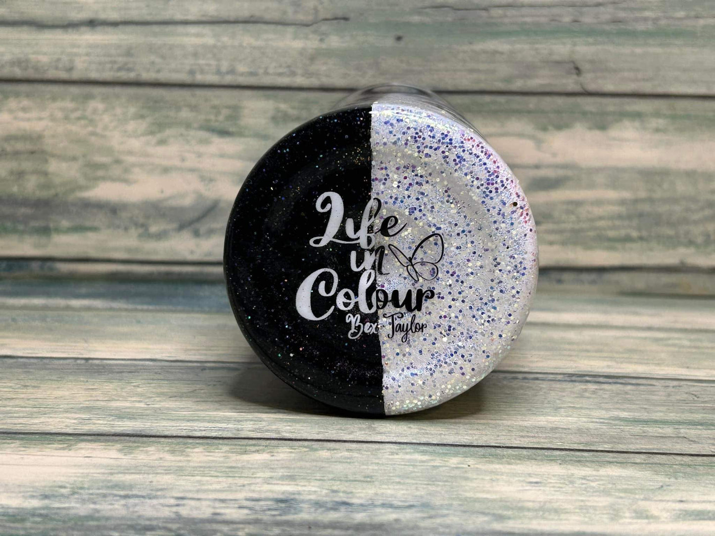 12oz “Stay Wild” monochrome leopard tumbler